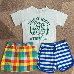 Hanna Andersson Shirt Shorts and Skort 6-7 NEW